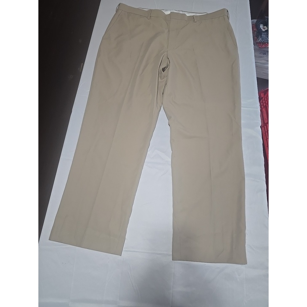 Walter Hagen Golf Pants Dress Men's 42 x 32 Khaki Slash Pockets Zip Fly A3243
